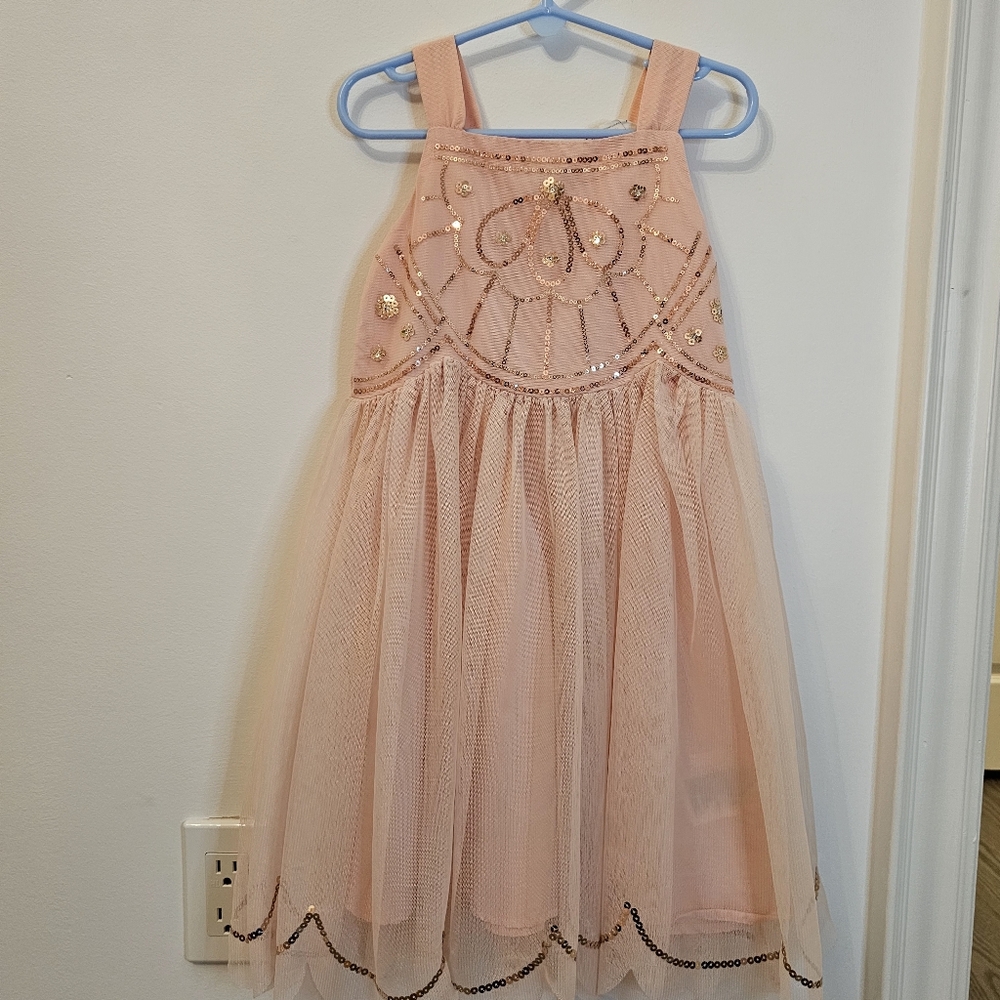H&M girls dress Pink fairy dress, Size 6-7